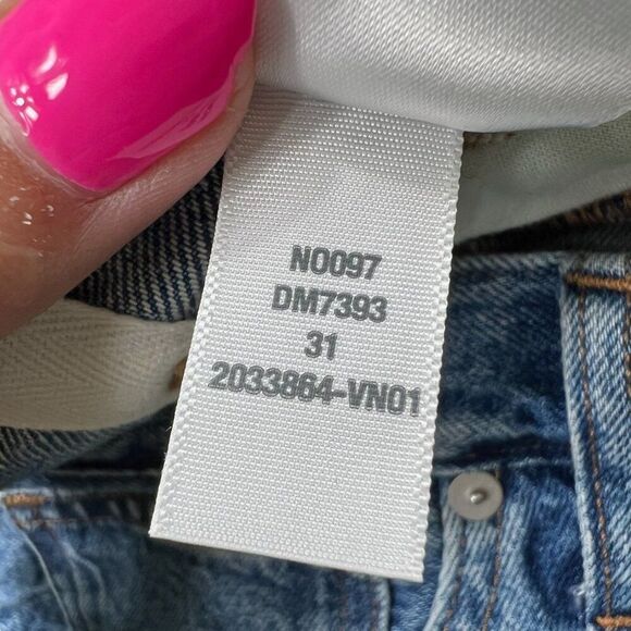 Madewell Denim Front Slit Midi Skirt Blue Size 31 - Picture 7 of 9